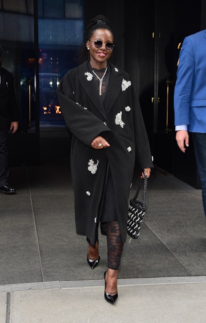 Lupita Nyong'o is seen walking in midtown on November 1, 2022