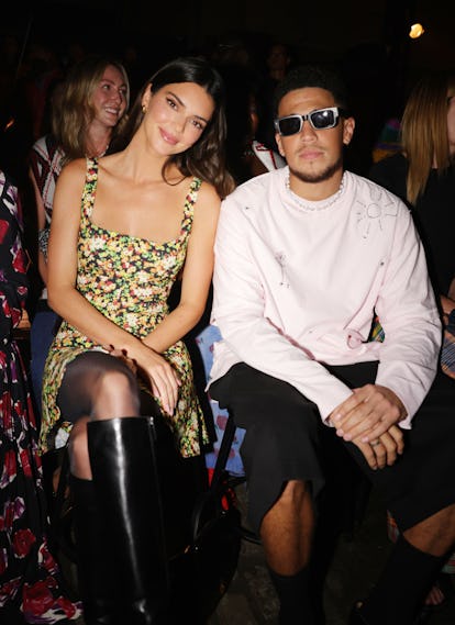 Kendall Jenner and Devin Booker at the Marni Spring 2023 ready to wear