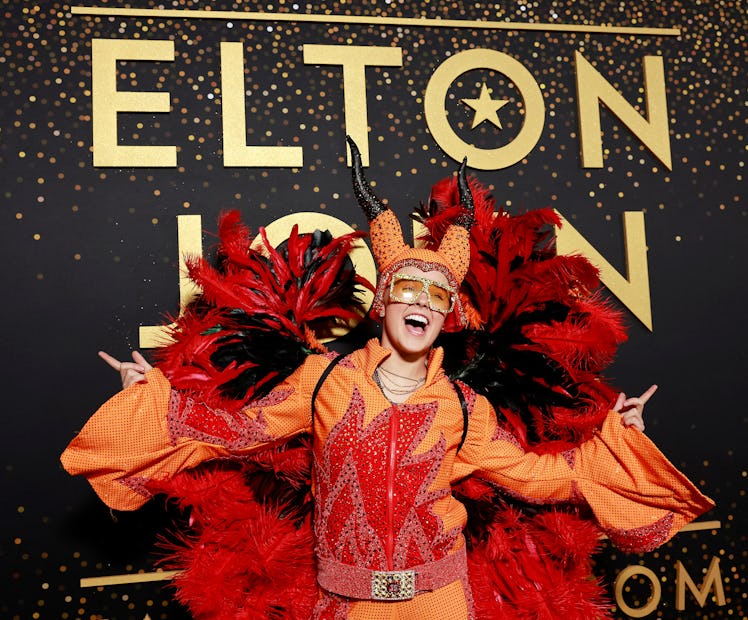 US dancer/actress/singer JoJo Siwa arrives for the Elton John Live: Farewell from Dodger Stadium, th...