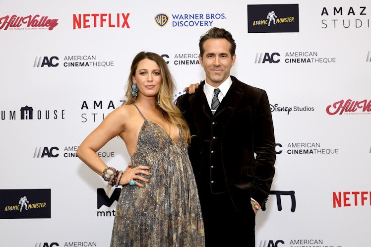 Blake Lively and Honoree Ryan Reynolds attend the 36th Annual American Cinematheque Awards at The Be...