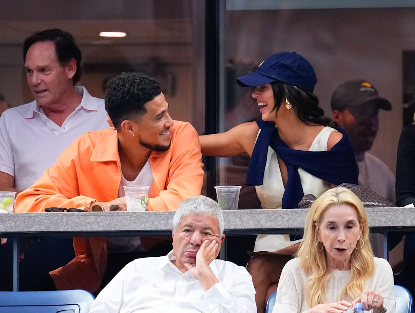 Devin Booker and Kendall Jenner attend the 2022 US Open Championship.