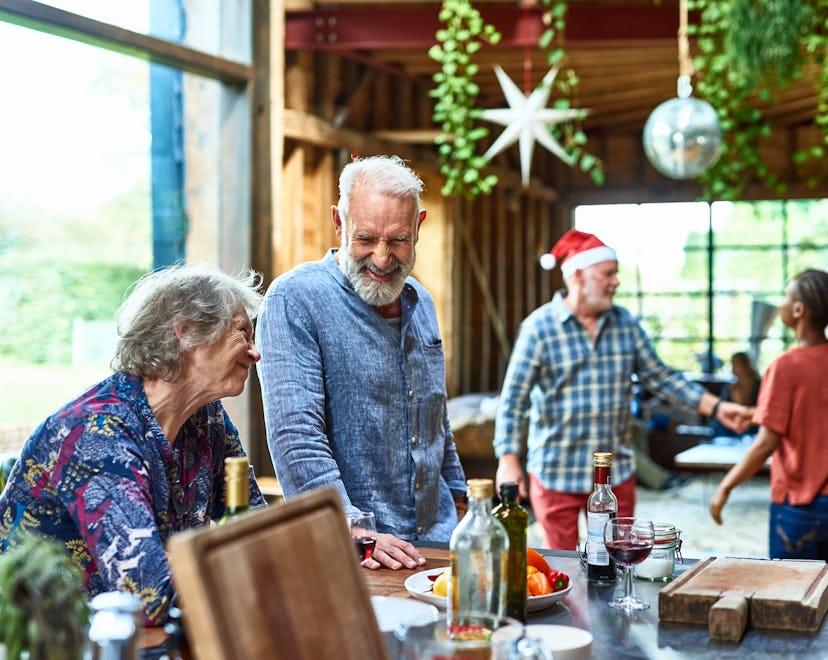 a photo of a family holiday gathering in a list of Christmas gifts for in-laws