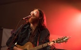 AUSTIN, TX - MARCH 14:  Lead singer of the band Okkerville River, Will Sheff performs at Stubbs with...
