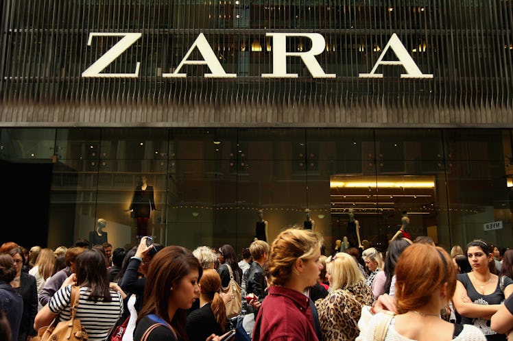 People shopping at Zara, a store having pre-Black Friday 2022 sales.