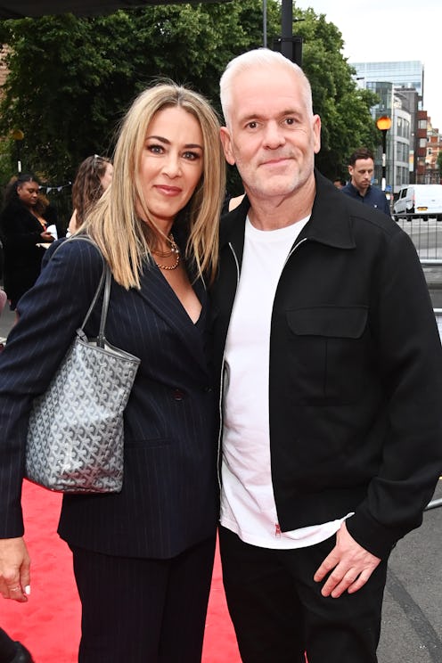Tiffany Austin and Chris Moyles attend the press night performance of "Sister Act: The Musical" 