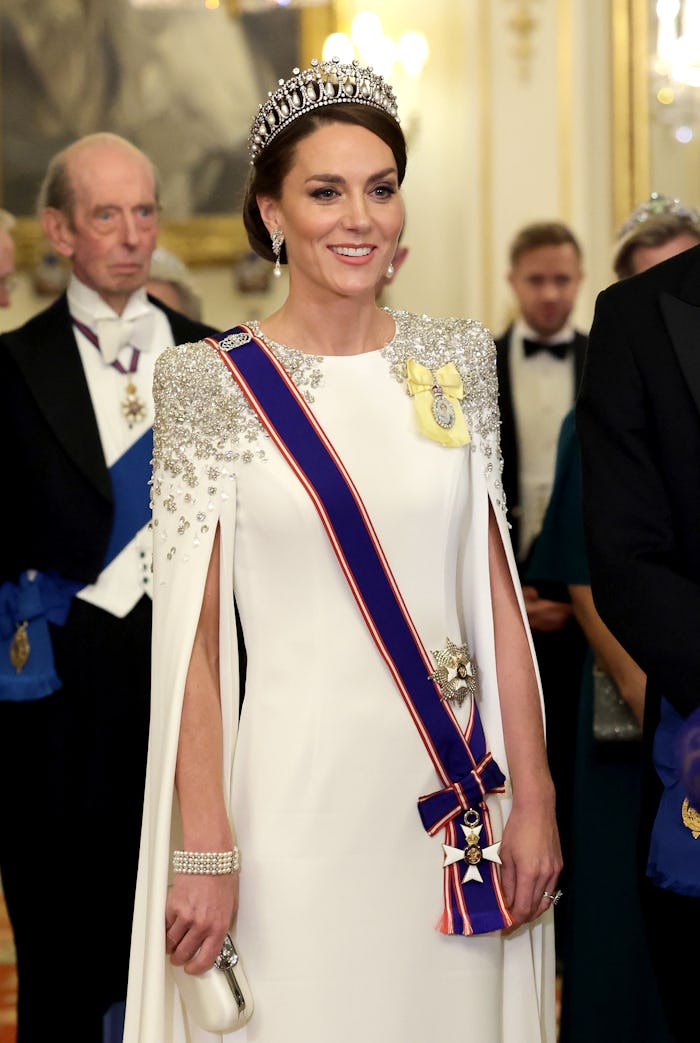 Kate Middleton wore Princess Diana's tiara at a royal dinner.