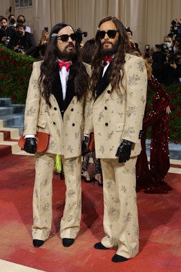  Alessandro Michele and Jared Leto attend The 2022 Met Gala.