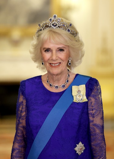 Camilla, Queen Consort attends the State Banquet 