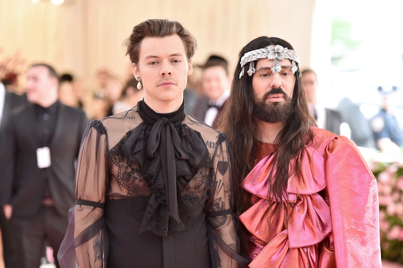 Harry Styles and Alessandro Michele at the 2019 Met Gala for Gucci
