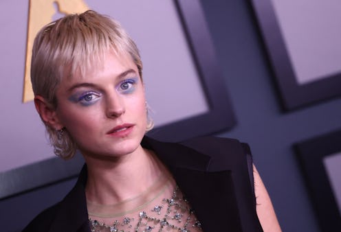 English actor Emma Corrin arrives for the Academy of Motion Picture Arts and Sciences' 13th Annual G...