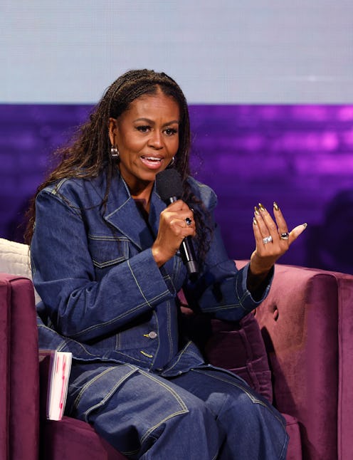 WASHINGTON, DC - NOVEMBER 15: Former First Lady Michelle Obama speaks onstage during the Michelle Ob...