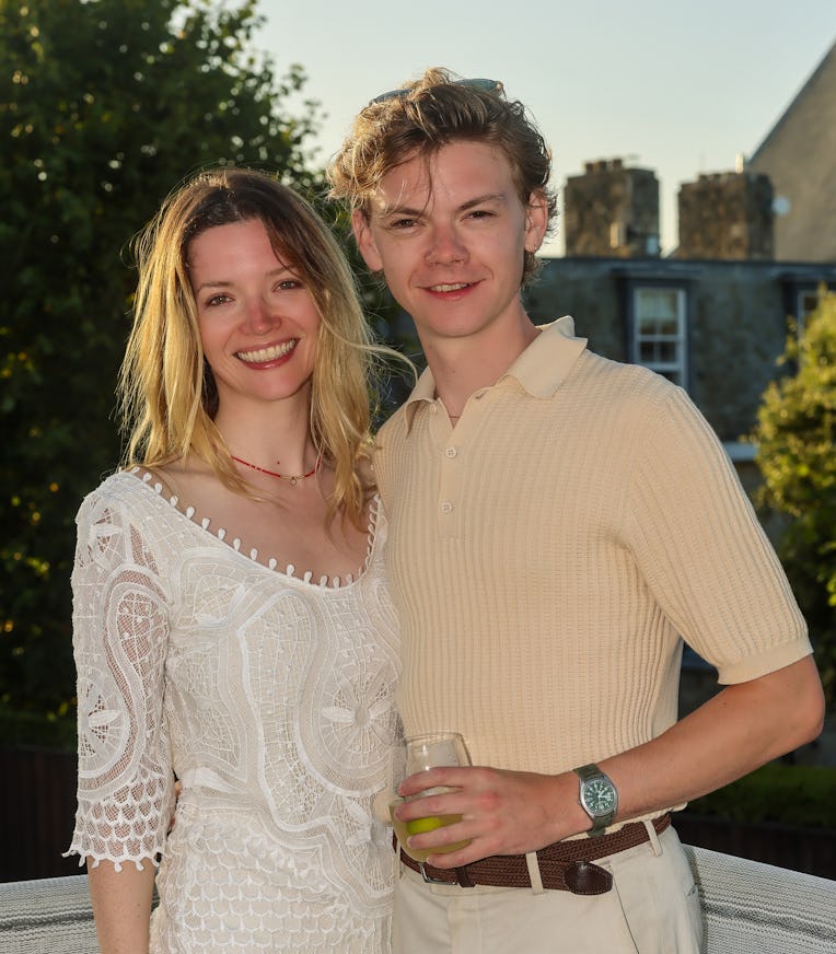 COWES, ENGLAND - AUGUST 02: Talulah Riley and Thomas Brodie-Sangster attend  Cowes Week 2022 on Augu...