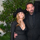 Jennifer Lopez shared family photos from Thanksgiving. Here, she and Ben Affleck at the Ralph Lauren...