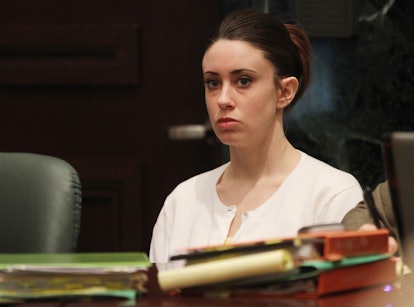 Casey Anthony in court at her murder trial at the Orange County Courthouse in Orlando, Florida, Tues...
