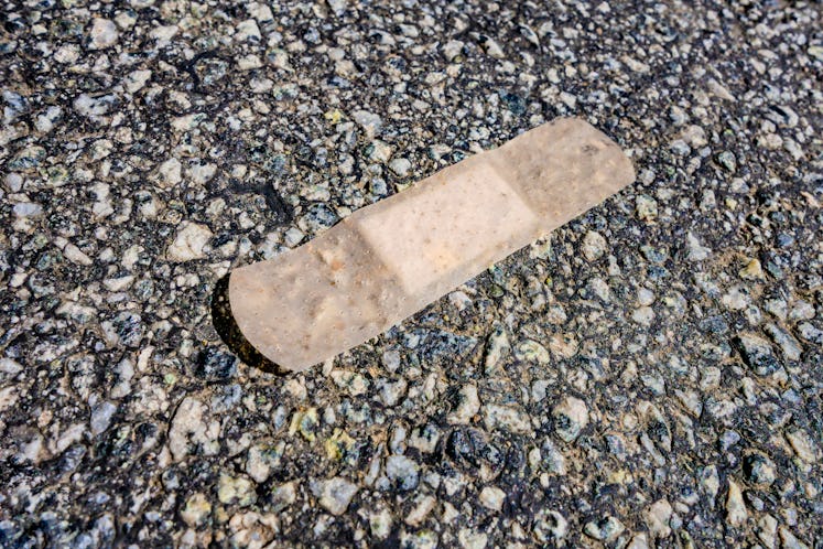Band aid on the street