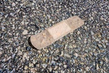 Band aid on the street