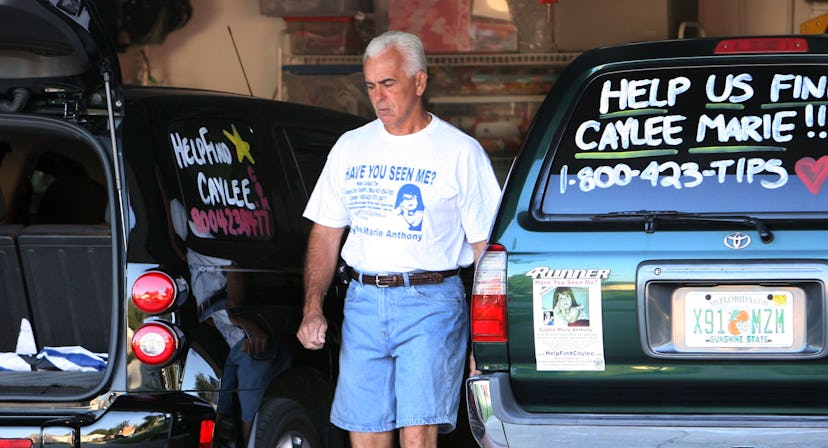 George Anthony, grandfather of missing 3-year-old Caylee Anthony prepares to leave, October 16, 2008...