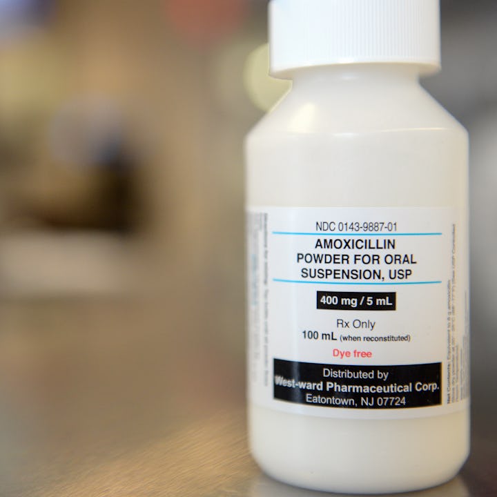 A bottle of amoxicillin. Here's everything you need to know about the amoxicillin shortage.