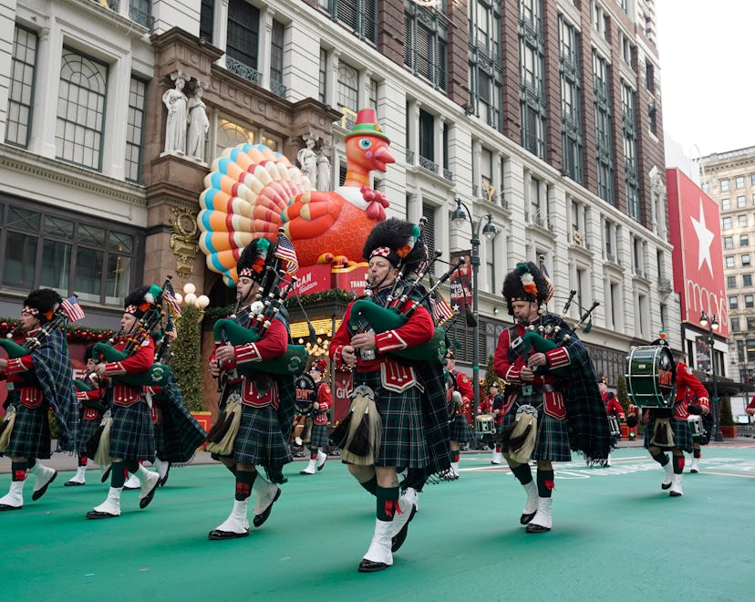 MACY'S THANKSGIVING DAY PARADE -- 2020 -- Pictured: FDNY Emerald Society Pipes & Drums -- (Photo by:...