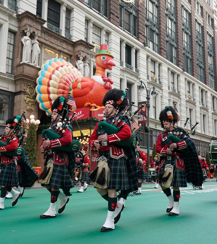 MACY'S THANKSGIVING DAY PARADE -- 2020 -- Pictured: FDNY Emerald Society Pipes & Drums -- (Photo by:...