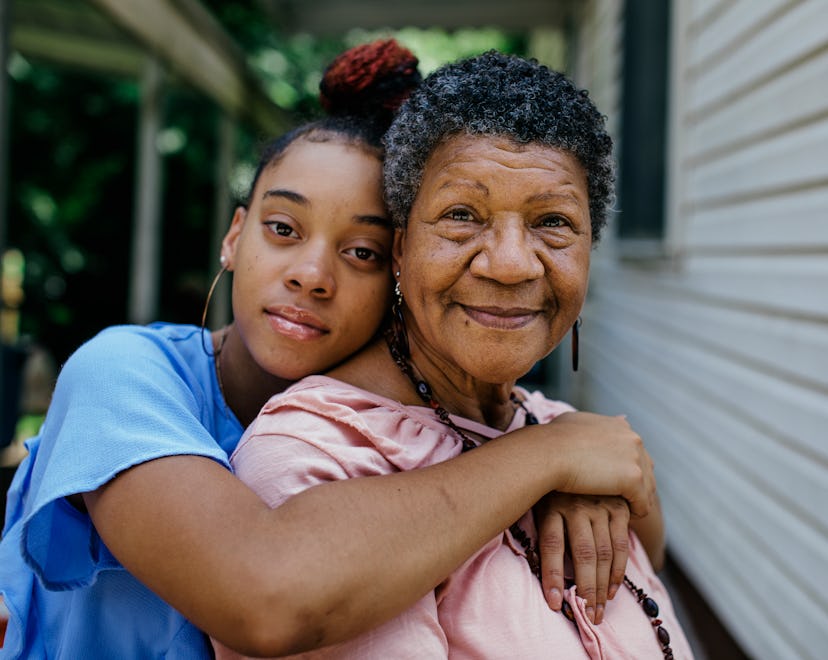 grandmother with teenager in an article about can you adopt an adult?
