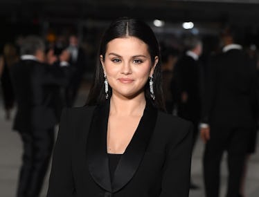 LOS ANGELES, CALIFORNIA - OCTOBER 15: Selena Gomezarrives at the 2nd Annual Academy Museum Gala at A...