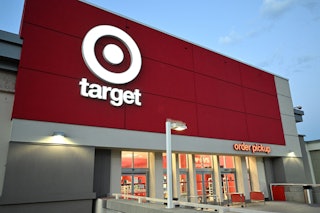 The exterior of a Target store in Los Angeles, California before the start of business on August 17,...