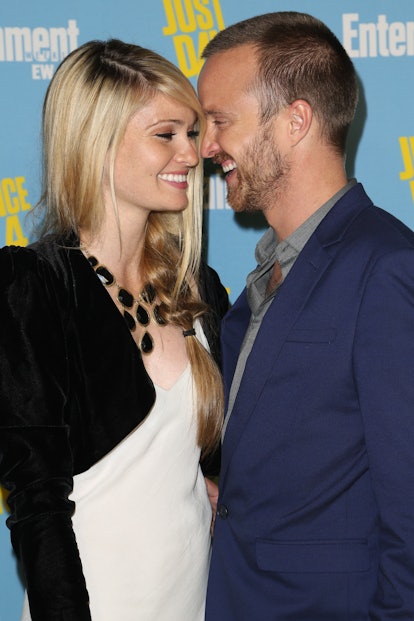 SAN DIEGO, CA - JULY 14:  Actor Aaron Paul (R) arrives at Entertainment Weekly's Comic-Con celebrati...