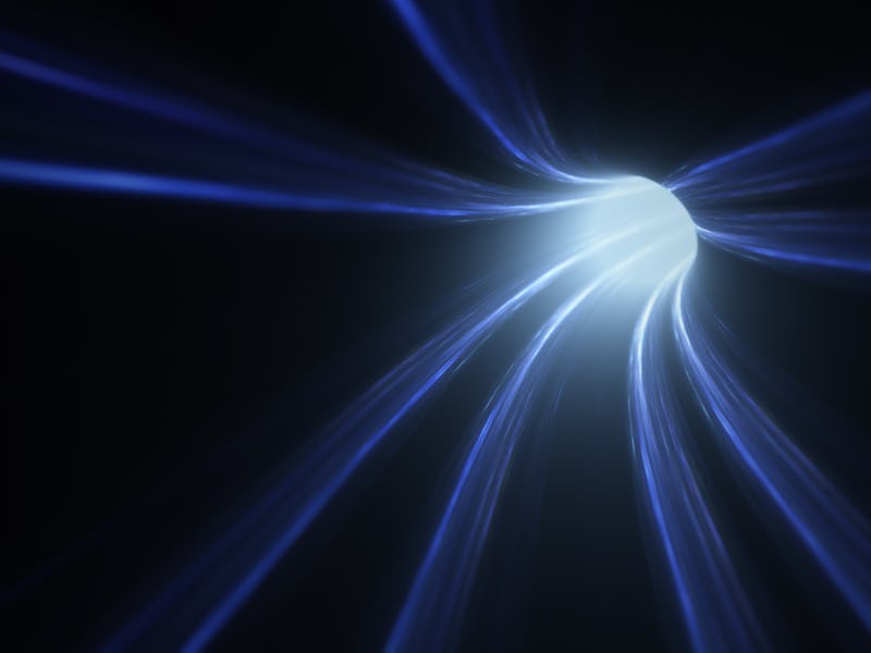 Abstract Blue High Speed Light Tunnel