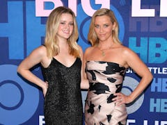 Before Ava Phillippe's red hair transformation, she had blond hair and posed with Reese Witherspoon ...