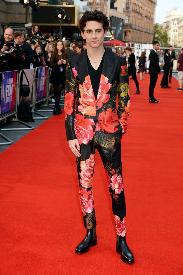 Timothee Chalamet style evolution:  Timothee Chalamet attends the UK Premiere of "Beautiful Boy" & H...