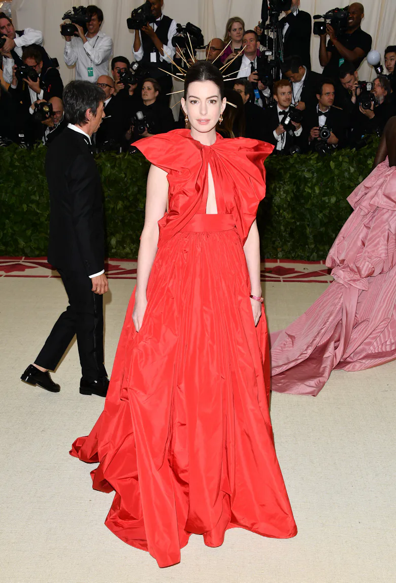 anne hathaway red carpet dresses Anne Hathaway's Style Evolution Through the YearsBest Looks
