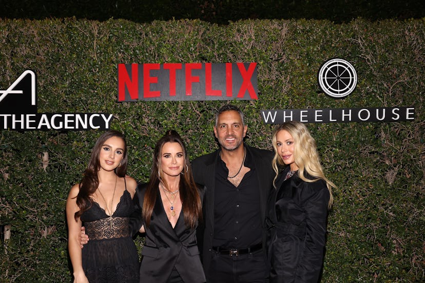 WEST HOLLYWOOD, CALIFORNIA - NOVEMBER 02: (L-R) Alexia Umansky, Kyle Richards, Mauricio Umansky and …