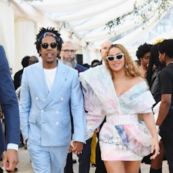 Jay-Z and Beyonce attend 2019 Roc Nation THE BRUNCH on February 9, 2019 in Los Angeles, California. ...