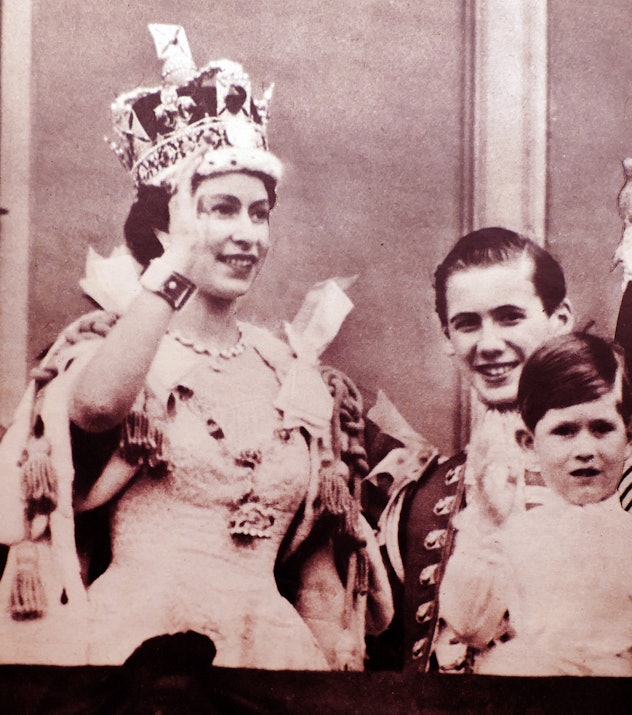 King Charles at his mother's coronation.