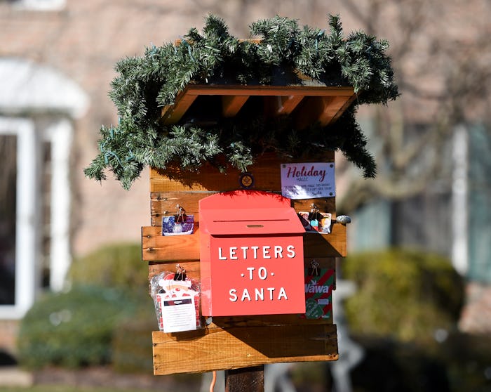 Exeter, PA - December 10: The mailbox for letters to Santa. At the home of the Parsons family in Exe...