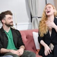 Daniel Radcliffe, aka Harry Potter, stars with Evan Rachel Wood in 'Weird.' Here, they talk at the V...