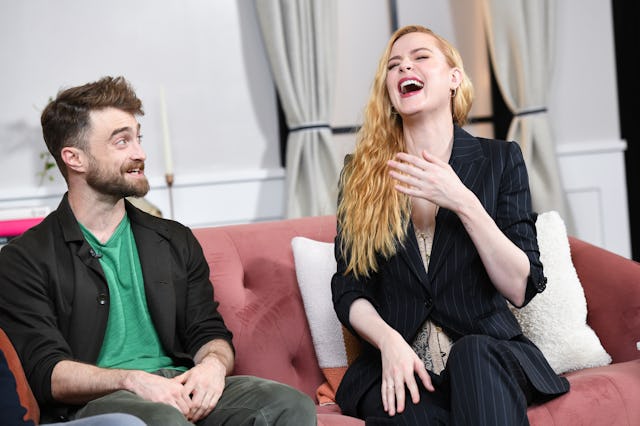 Daniel Radcliffe, aka Harry Potter, stars with Evan Rachel Wood in 'Weird.' Here, they talk at the V...