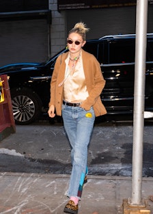 NEW YORK, NEW YORK - NOVEMBER 03: Gigi Hadid is seen in Midtown on November 03, 2022 in New York Cit...