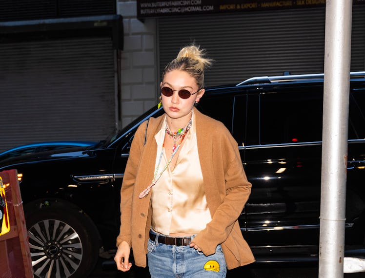NEW YORK, NEW YORK - NOVEMBER 03: Gigi Hadid is seen in Midtown on November 03, 2022 in New York Cit...