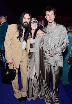 Gucci Creative Director Alessandro Michele, Billie Eilish, and Jesse Rutherford, all wearing Gucci, ...