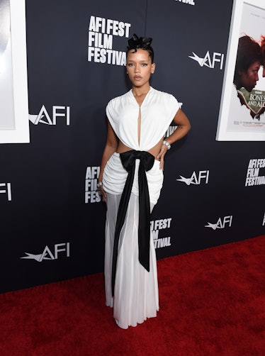 Taylor Russell at the AFI Fest screening of "Bones and All" 