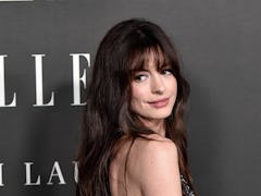 Anne Hathaway, without a pixie cut, attends the 29th annual ELLE Women in Hollywood celebration on O...