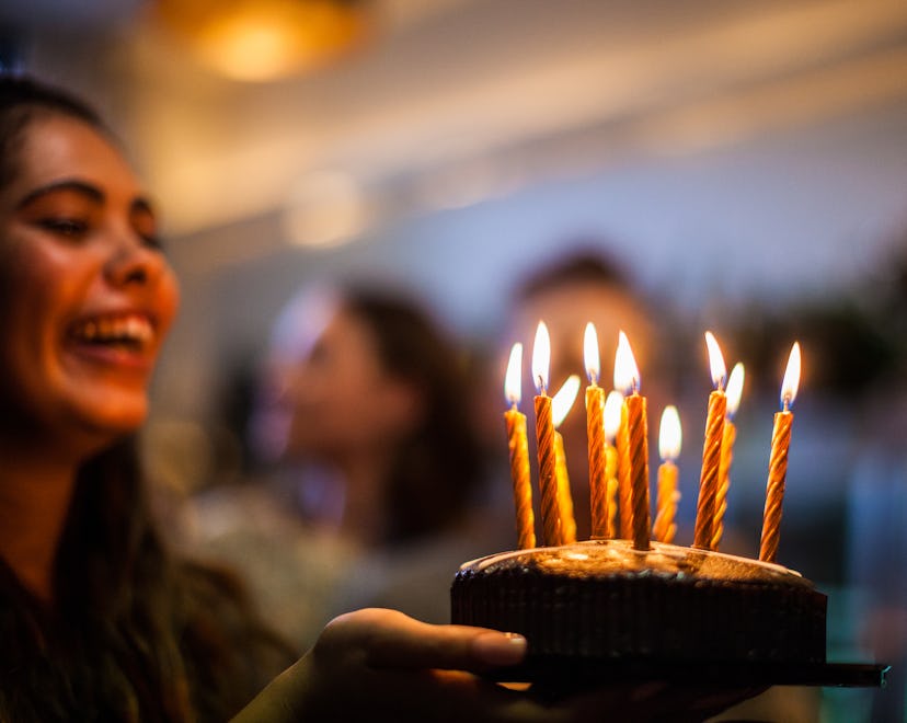 Friends having a lot of fun at birthday party in a list of happy birthday text message ideas