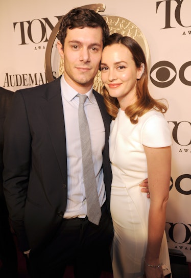 Adam Brody and Leighton Meester attend the 68th Annual Tony Awards.