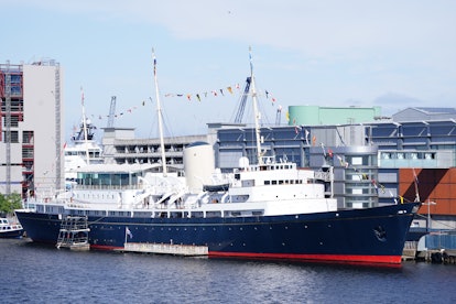 Royal Yacht Britannia which is moored up alongside HMS Albion in Edinburgh. Picture date: Friday Jun...