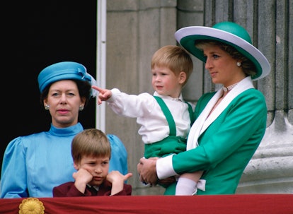 LONDON, UNITED KINGDOM - JUNE 11:  Diana, Princess Of Wales, Holding A Young Prince Harry In Her Arm...
