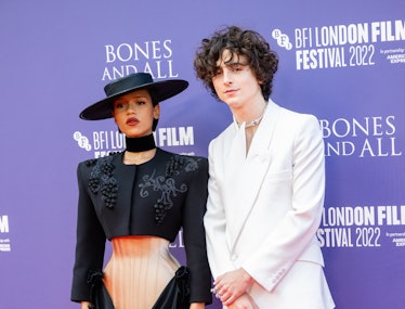 LONDON, ENGLAND - OCTOBER 08: Timothée Chalamet and Taylor Russell attend the "Bones & All" premiere...