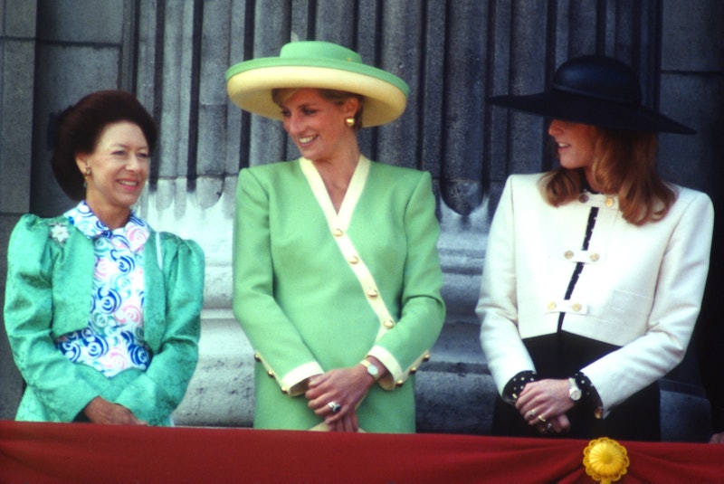 LONDON, ENGLAND - SEPTEMBER 15: Princess Margaret, Countess of Snowdon, Diana, Princess of Wales, we...