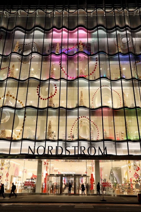 NEW YORK, NEW YORK - DECEMBER 03: A view of the exterior of the store as Nordstrom celebrates a lege...